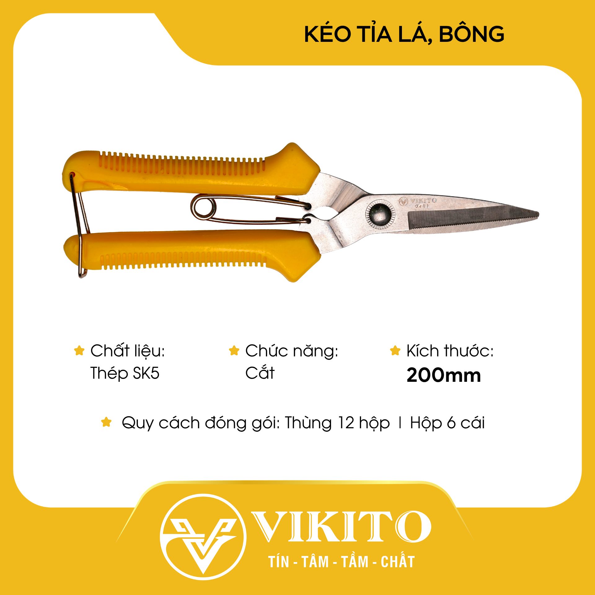 Kéo tỉa tay VIKITO nhựa